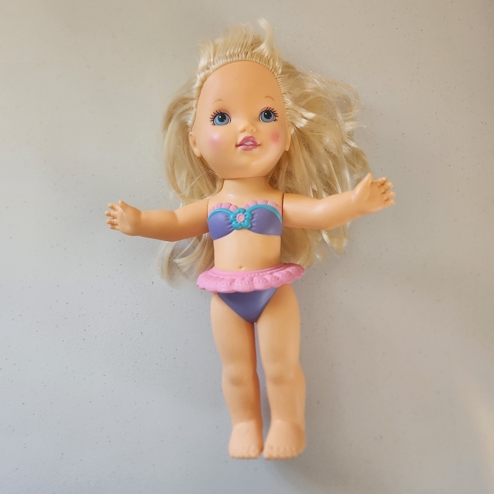 1993 Vintage Hasbro MAKEUP BEAUTY Doll Purple Bikini Collectible